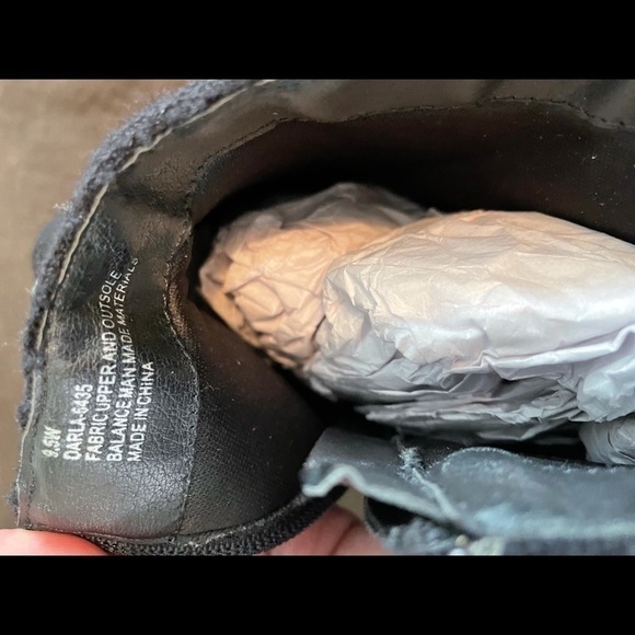 Women’s black ankle boots with buckle accents - Picture 8 of 8